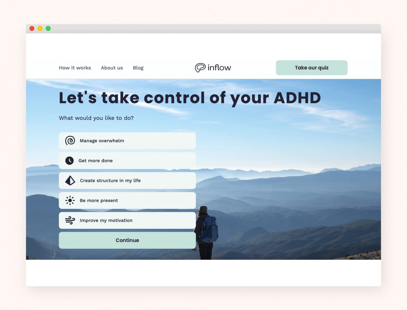 Tamara’s web app for people with ADHD