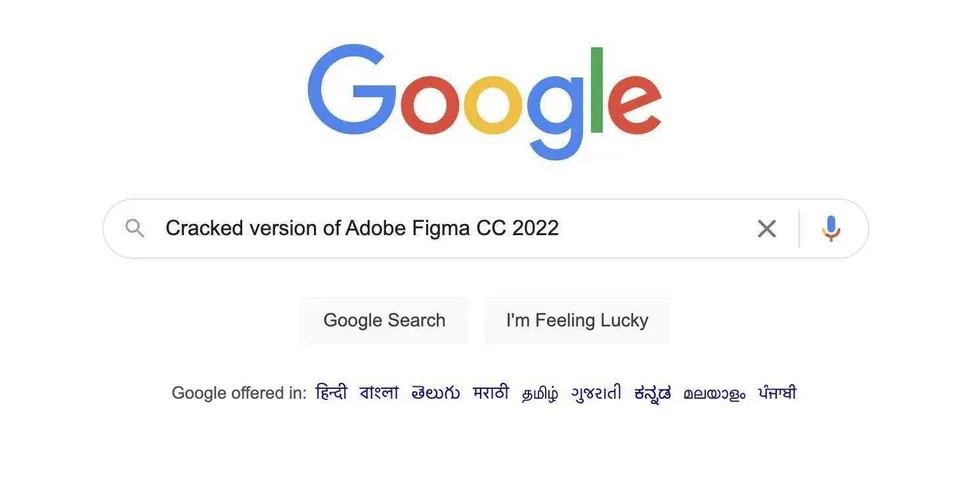 Cracked version of Adobe CC 2022 Google search